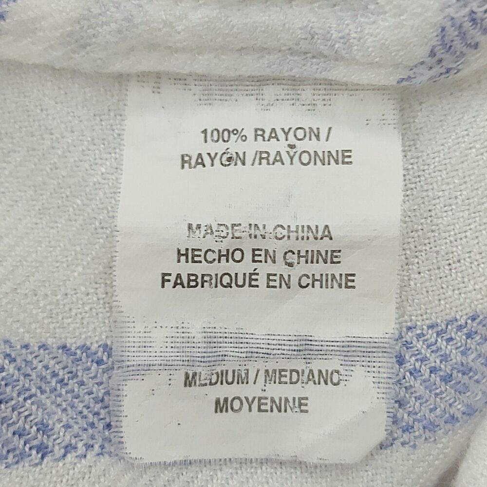 Rails Shirt Womens Medium White Blue Plaid Long Sleeve Button Soft Casual Preppy - Picture 8 of 10